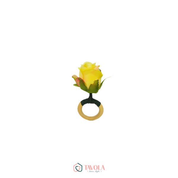 porta-guardanapo-flor-rosa-botao-amarelo-tavola